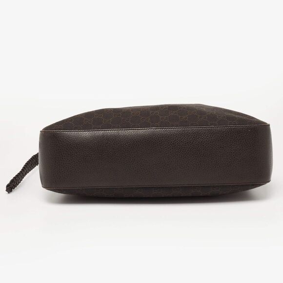 GUCCI Brown Monogram GG Web Marrakech Hobo Shoulder Bag Dollar Disco - Picture 7 of 15